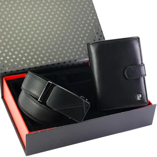 Darčekový set Pierre Cardin – pánska kožená peňaženka a opasok