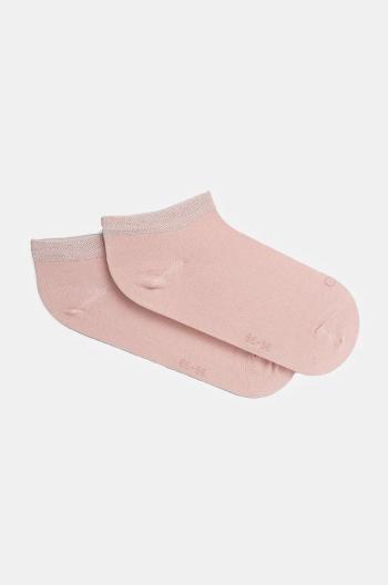 Ponožky Calvin Klein 2-pak dámske, ružová farba, 701230614
