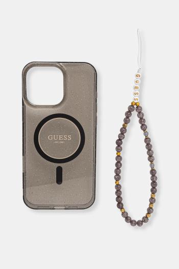 Puzdro na mobil Guess iPhone 16 Pro Max 6.9 čierna farba, GUHMP16XHGCRELSK