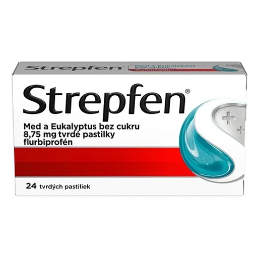 STREPFEN Med a eukalyptus bez cukru 8,75 mg 24 pastiliek