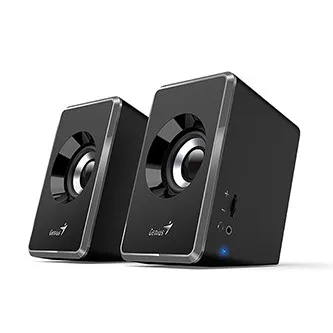 Genius reproduktory SP-U125 31730042403, 2.0, 3W, černo-šedý, regulace hlasitosti, 3,5 mm jack (USB), 150Hz-20kHz