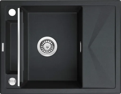 DEANTE DEANTE - Magnetic grafit metalic - Magnetic Granitový drez s odkvapkávačom ZRM_G11A