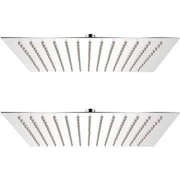 Dažďové sprchové hlavice, 2 ks, 25 × 25 cm, nerezová oceľ 275940