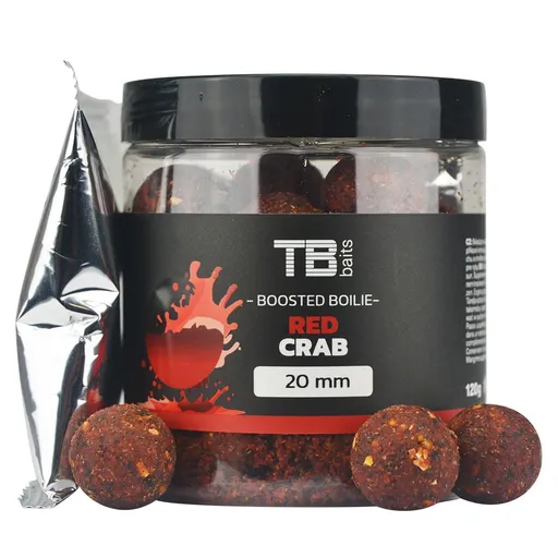 Tb baits boosterované boilie red crab 120 g - 24 mm