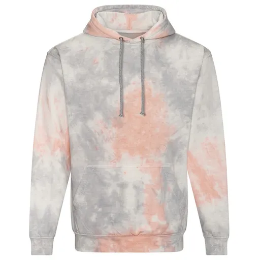 Just Hoods Batikovaná mikina - Šedá / ružová / mramorová | L