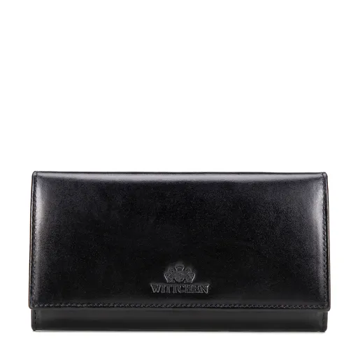 Dámska veľká kožená peňaženka z prírodnej kože s dvojitou priehradkou na mince