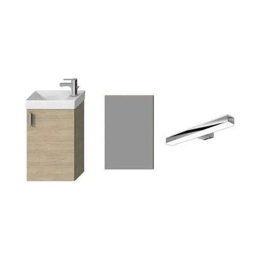 Jika Petit kúpeľňová skrinka s umývadlom 41x65,5x23 cm jaseň H45J5141755141