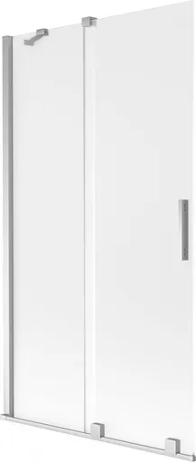 MEXEN/S - Velar dvojkrídlová posuvná vaňová zástena 100 x 150, dekor, chróm 896-100-000-31-01