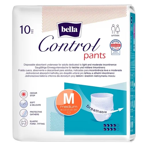 BELLA Control pants absorpčné nohavičky M 10 kusov