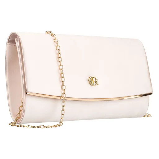 Dámska béžová listová kabelka na retiazke ROVICKY