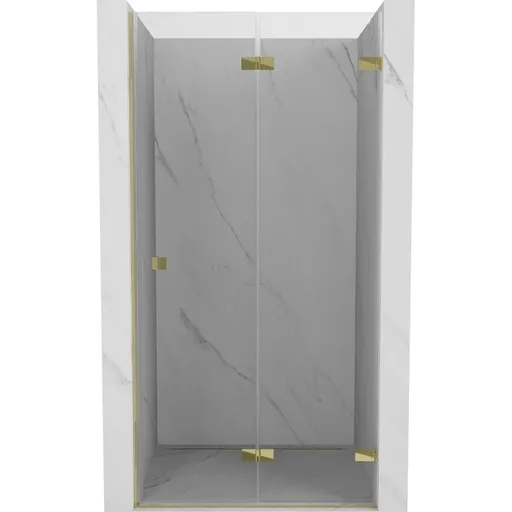 MEXEN/S - Lunar-F skladacie sprchové dvere pravé 60, transparent, zlatá 836-060-000-50-00-P