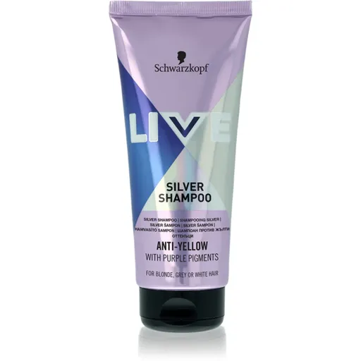 Schwarzkopf LIVE Silver čistiaci šampón neutralizujúci žlté tóny 200 ml