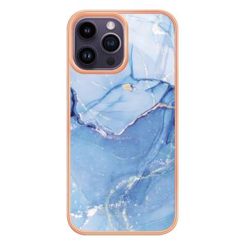 IMD MARBLE Ochranný kryt pre Apple iPhone 16 Pro BLUE