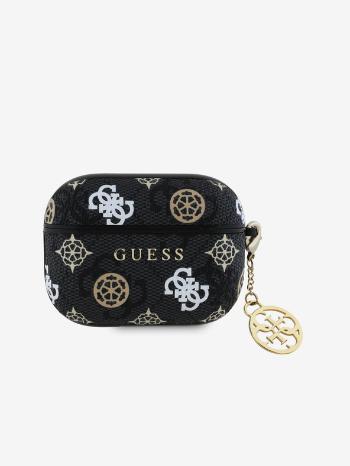Guess PU 4G Peony Charm Pouzdro pro AirPods Pro Black Tok Lila