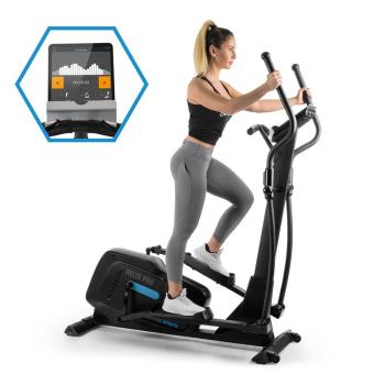 Capital Sports Helix Pro, eliptický trenažér, Bluetooth, aplikáciac Kinomap, záťažové koleso 20 kg