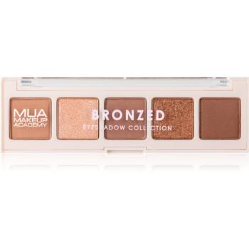 MUA Makeup Academy Professional 5 Shade Palette paletka očných tieňov odtieň Bronzed 3,8 g