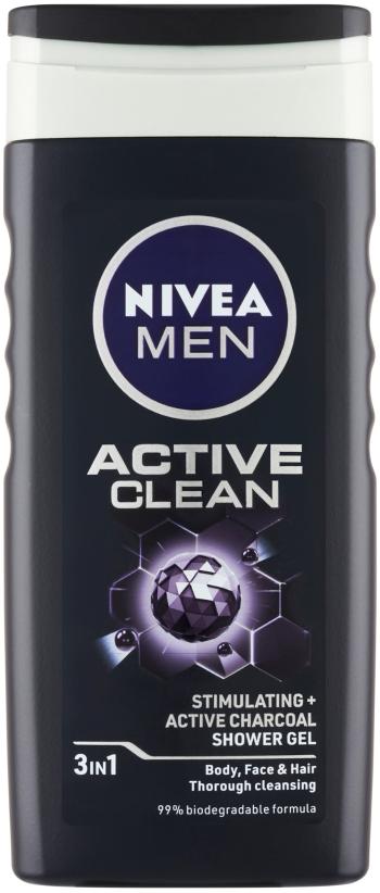 Tusfürdő NIVEA Men Active Clean Shower Gel 250 ml