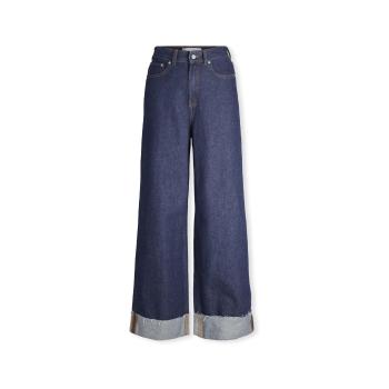 Jjxx  Noos Tokyo Wide Trousers - Dark Blue Denim  Rovné džínsy Modrá