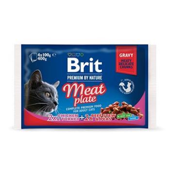 Brit Premium Cat Pouches Meat Plate 400 g (4× 100 g) (8595602506262)