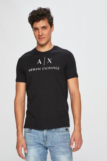 Tričko Armani Exchange pánske, čierna farba, s potlačou, 8NZTCJ Z8H4Z NOS