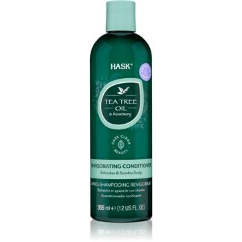 HASK Tea Tree Oil & Rosemary frissítő kondicionáló száraz, viszkető fejbőrre 355 ml