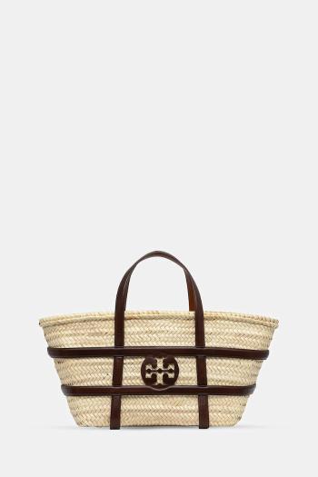 Kabelka Tory Burch Ella Straw béžová farba, 169219-902