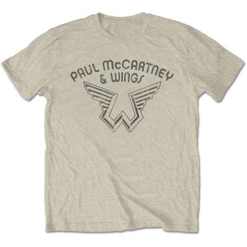 Paul McCartney tričko Wings Logo Natural XXL