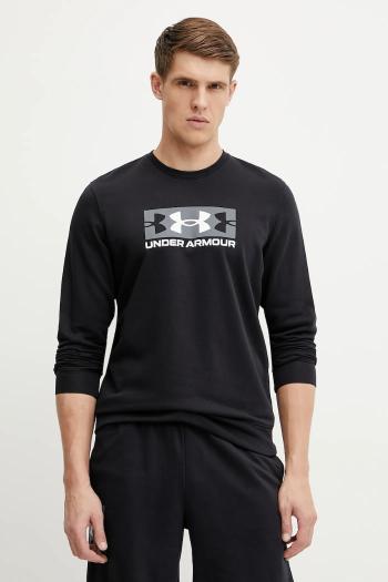 Mikina Under Armour Rival Terry pánska, čierna farba, s potlačou, 1390140