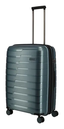 Stredný škrupinový kufor na kolieskach Travelite Air Base M Ice blue