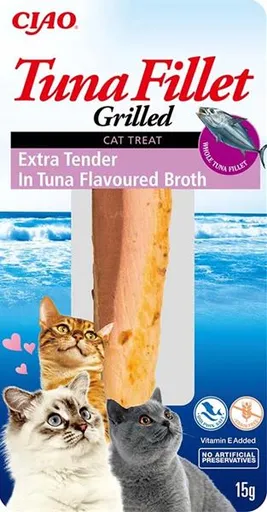 Inaba Churu Grilled cat maškrta pre mačky Tuniak v tuniakovom vývare 15g
