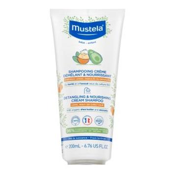 Mustela Bébé Detangling & Nourishing Cream Shampoo vyživujúci šampón pre deti 200 ml