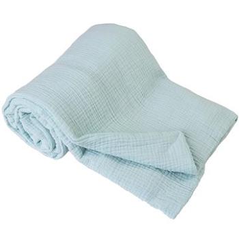 BABYMATEX Deka bavlnená Muslin svetlotyrkysová 75 × 100 cm (5902675061551)