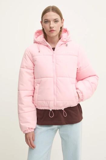 Bunda Juicy Couture MARGIE PUFFER dámska, ružová farba, zimná, JCOIJ224553