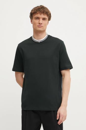 Bavlnené tričko Armani Exchange pánske, zelená farba, jednofarebné, XM000280 AF10361