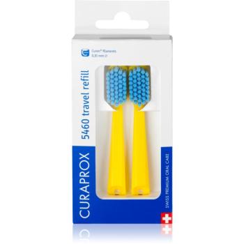 Curaprox Travel Set 2-pack cestovná sada náhradné hlavice yellow 2 ks