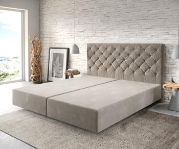 Boxspring posteľ Dream-Great 180x200 cm z mikrovlákna béžová