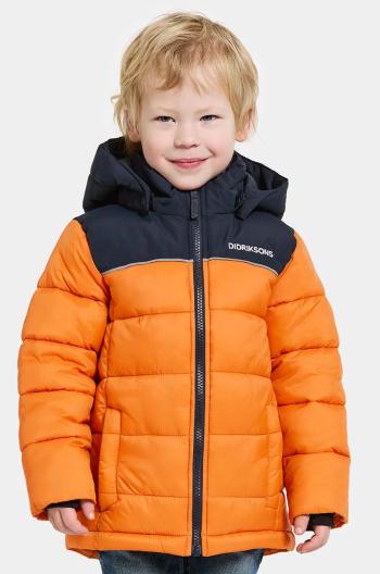 Detská bunda Didriksons FOX KIDS JACKET oranžová farba, 505522
