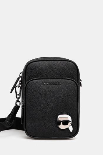 Malá taška Karl Lagerfeld K/IKON pánska, čierna farba, A1M30081