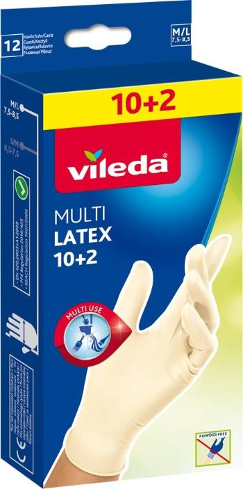 Munkakesztyű VILEDA Multi Latex 10+2 M/L