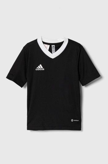 Detské tričko adidas Performance ENT22 JSY Y čierna farba, s nášivkou