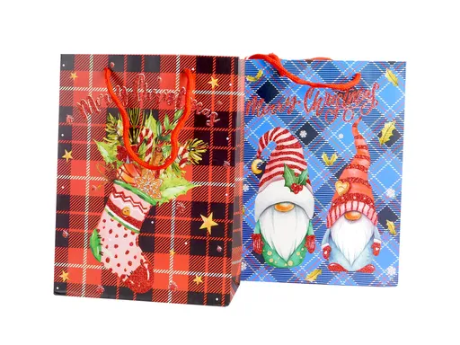 MAKRO - Taška vianočná 18x8,5x24cm rôzne motívy
