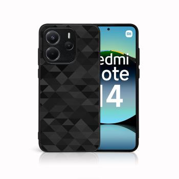 MY ART Ochranný kryt pre Xiaomi Redmi Note 14 BLACK TRIANGLES (232)