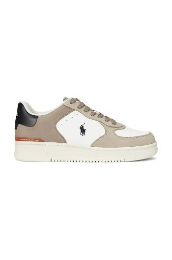 Kožené tenisky Polo Ralph Lauren Masters Crt béžová farba, 809955690004