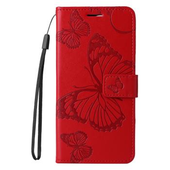 ART BUTTERFLY Peňaženkový obal pre Motorola Edge 50 Neo / ThinkPhone 25 červený