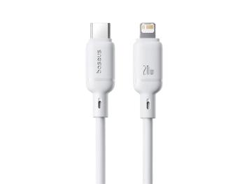 Kábel BASEUS USB-C/Lightning 1m White 20W