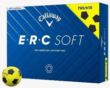 Callaway ERC Soft 2025 Yellow Truvis Black Golfové lopty