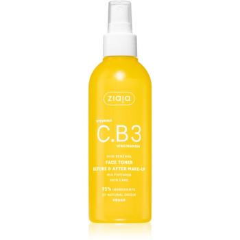 Ziaja Vitamin C.B3 Niacinamide čistiace pleťové tonikum v spreji 190 ml