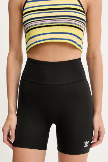Šortky adidas Originals Essential čierna farba, jednofarebné, vysoký pás, JY0079