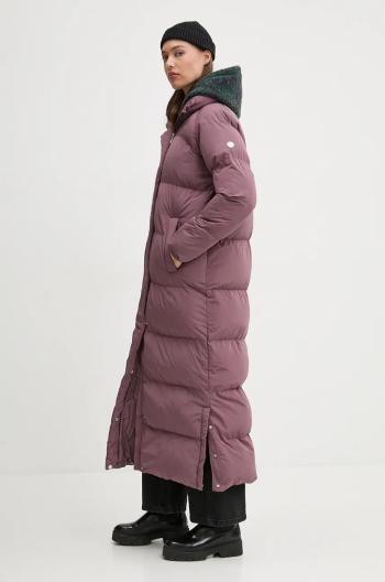 Bunda Superdry dámska, fialová farba, zimná, W5011800A-2WM