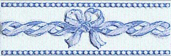 Listela Fineza Ricordi bleu 7x20 cm lesk RICLIFIA